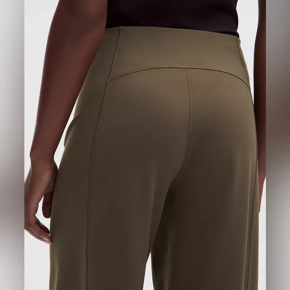 Lululemon Define High-Rise Wide-Leg PantS Luon Olive Green Brown Size XS - Picture 14 of 14